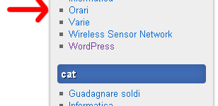 Non mostrare certe categorie nel widget in wordpress