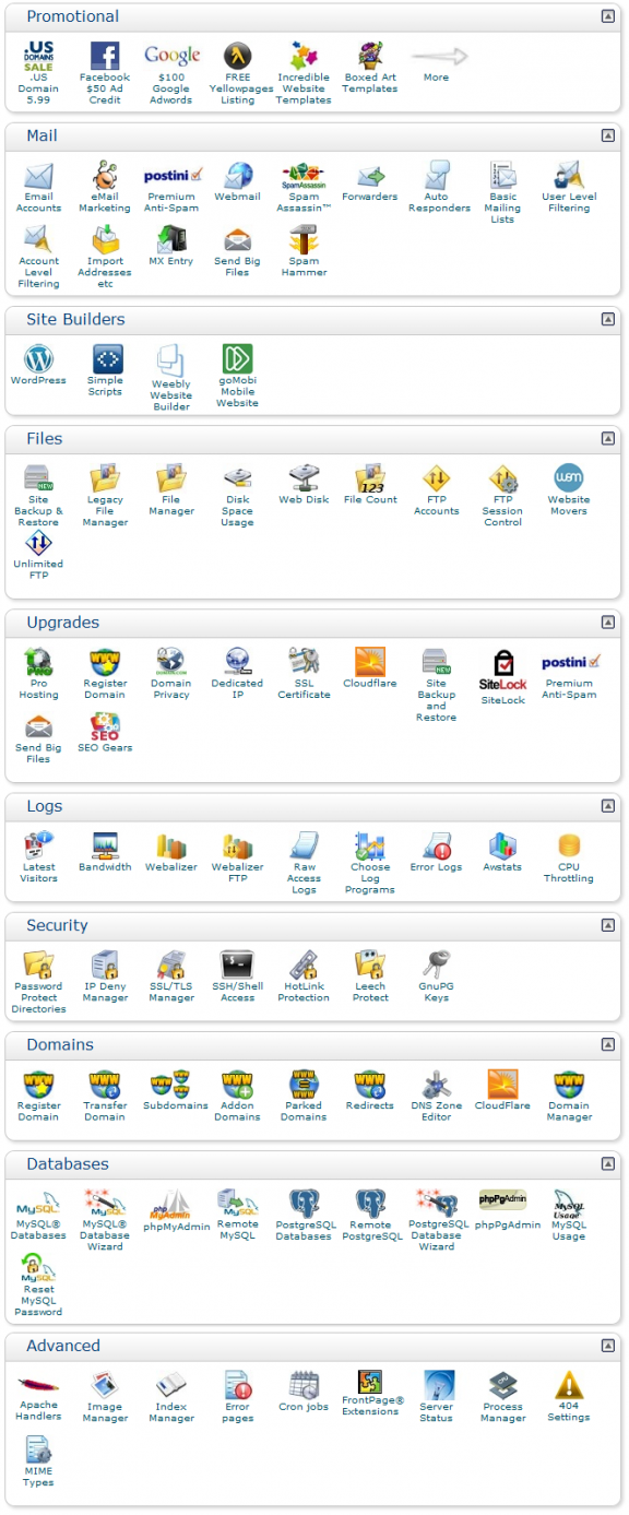 BlueHost - cPanel